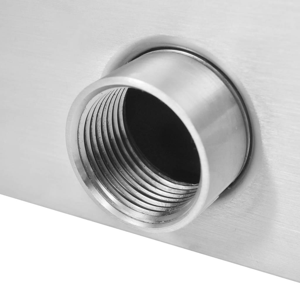 Emaga Fontanna do basenu, stal nierdzewna, 30 x 9 x 26 cm, srebrna